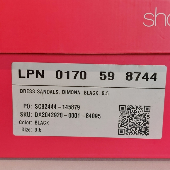 Shoedazzle black patent Dimona heeled sandal, 9.5, NWT - Picture 11 of 13